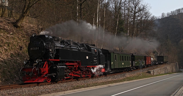 99 7243 S97403 in Stahlhammer Harz im April 2009 Fotograf Klaus D. Holzborn